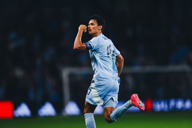 Daniel Salloi celebrating