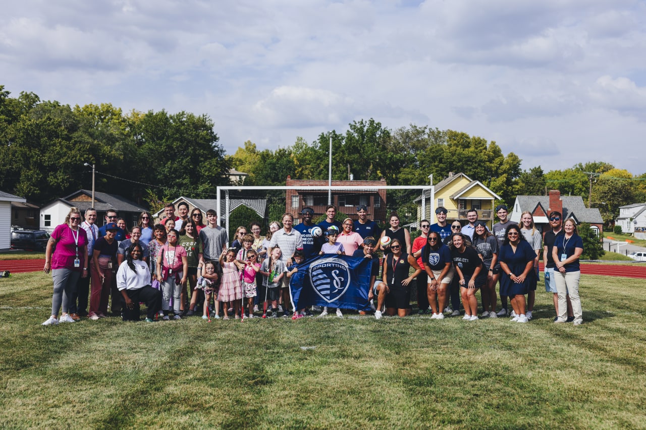 KSSB and Sporting KC attendees pose for a group photo.