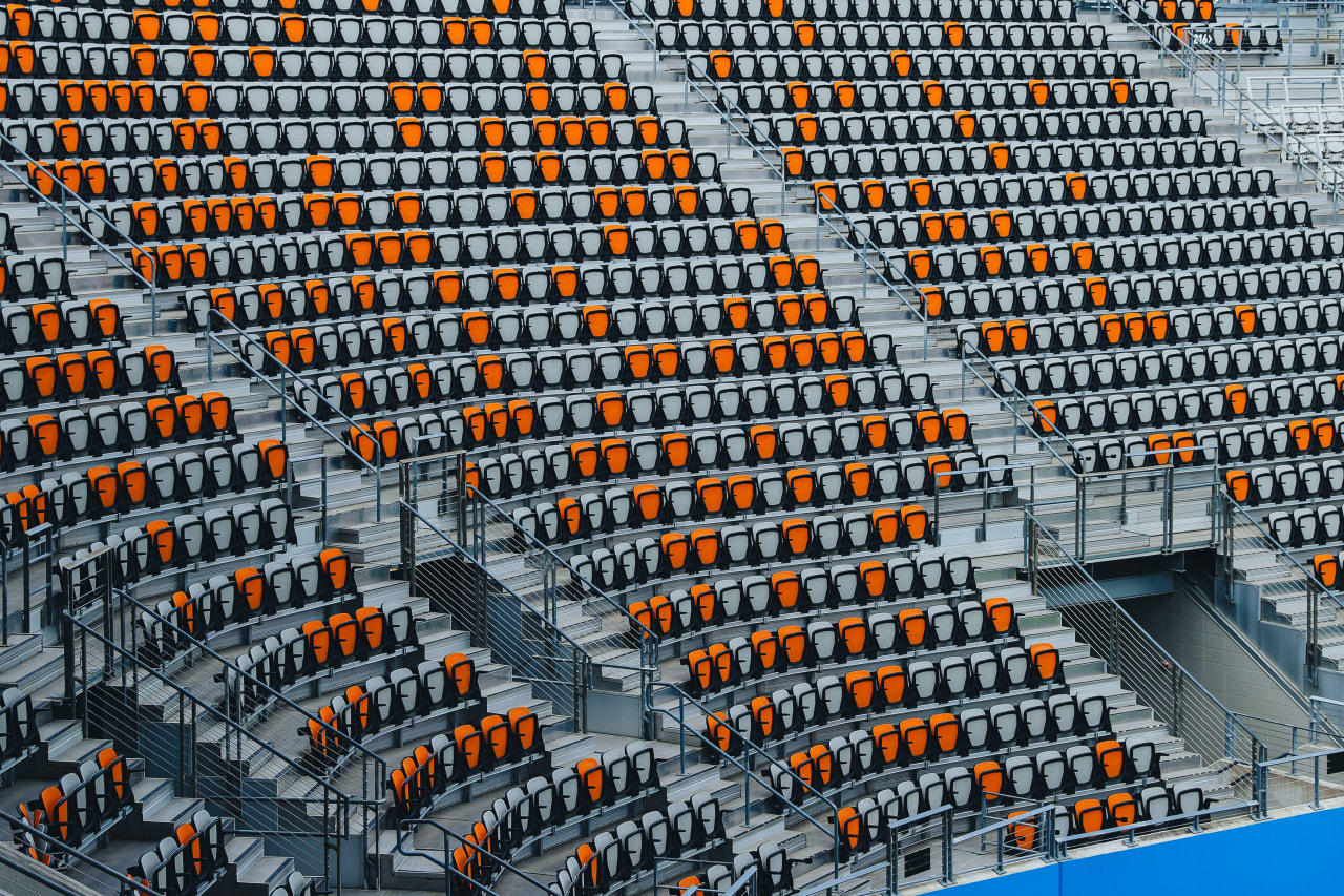 Seats at Shell Energy Stadium before the game vs Houston