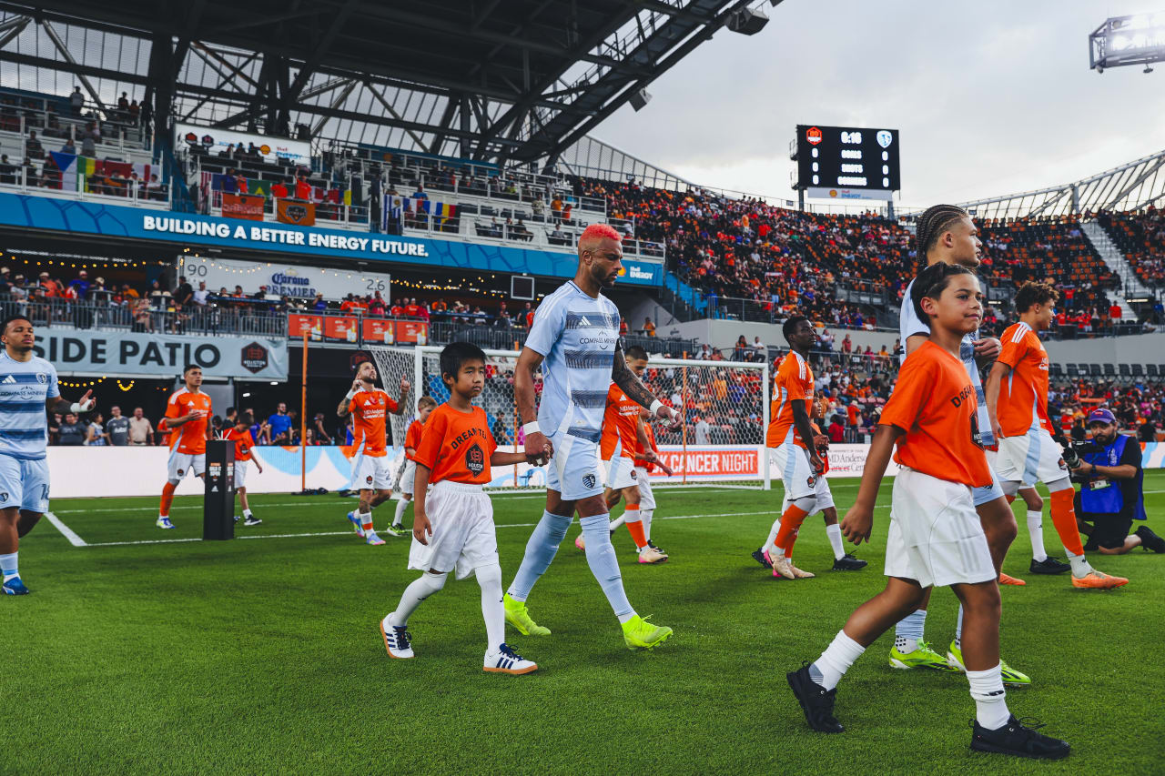 Sporting KC players walk out before playing Houston