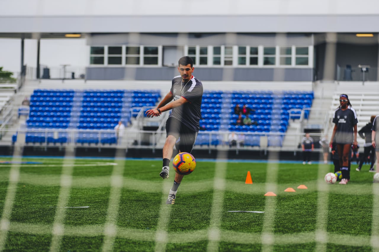 On target! Sporting KC's Unified Team tryouts on April 27.