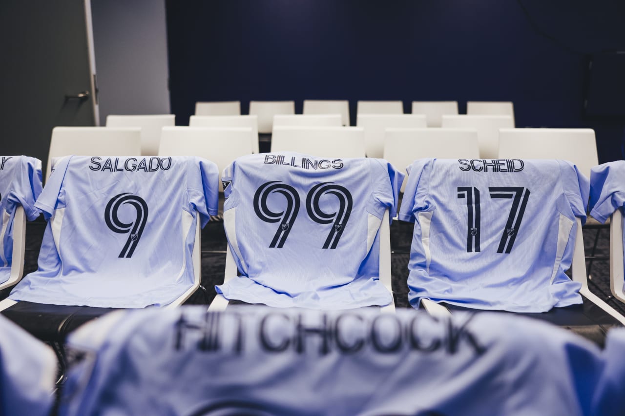 Unified player jerseys prepared for their arrivals