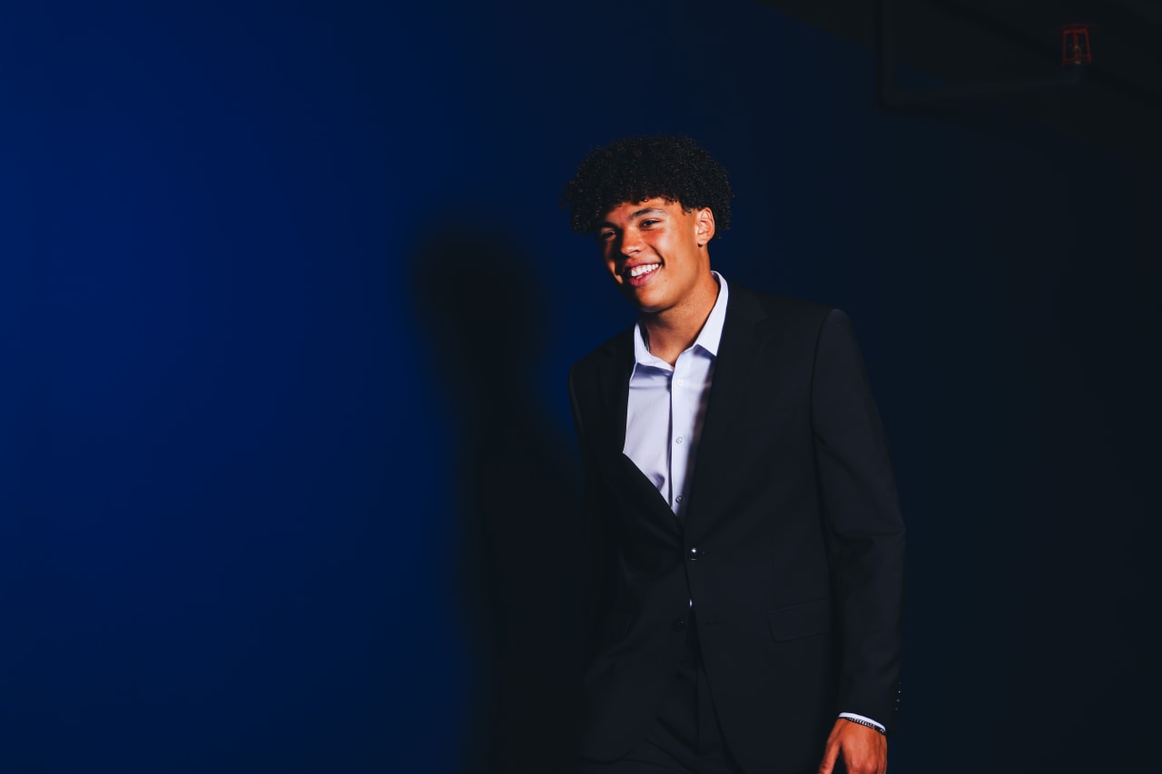 Sporting KC defender Ian James arrives to Children's Mercy Park.