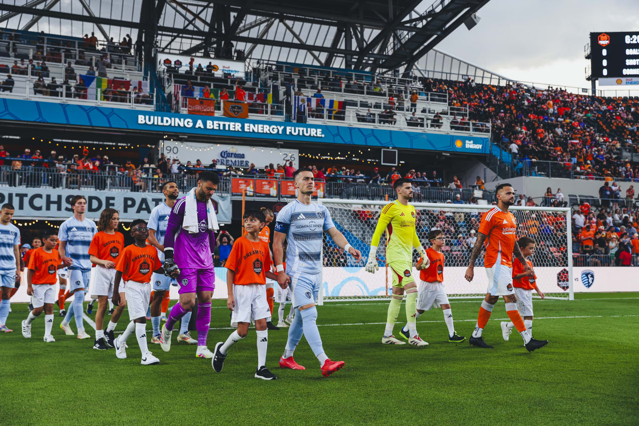 Sporting KC players walk out before playing Houston