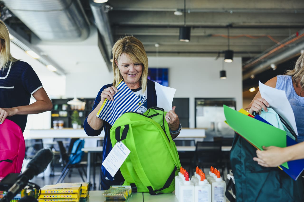 On August 5th, Sporting associates gathered with enthusiasm, ensuring every bag was filled with the right supplies,