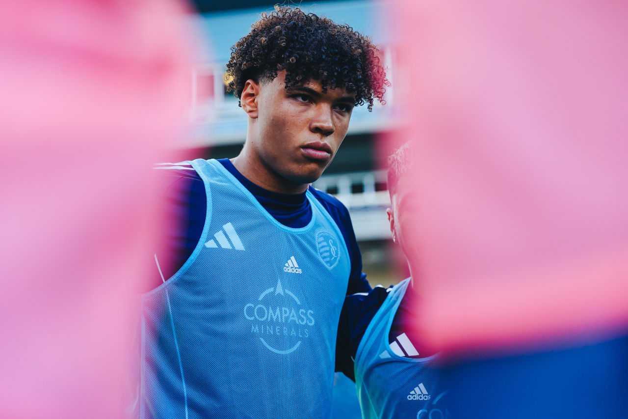 Sporting KC defender Ian James before his first start for Sporting KC.
