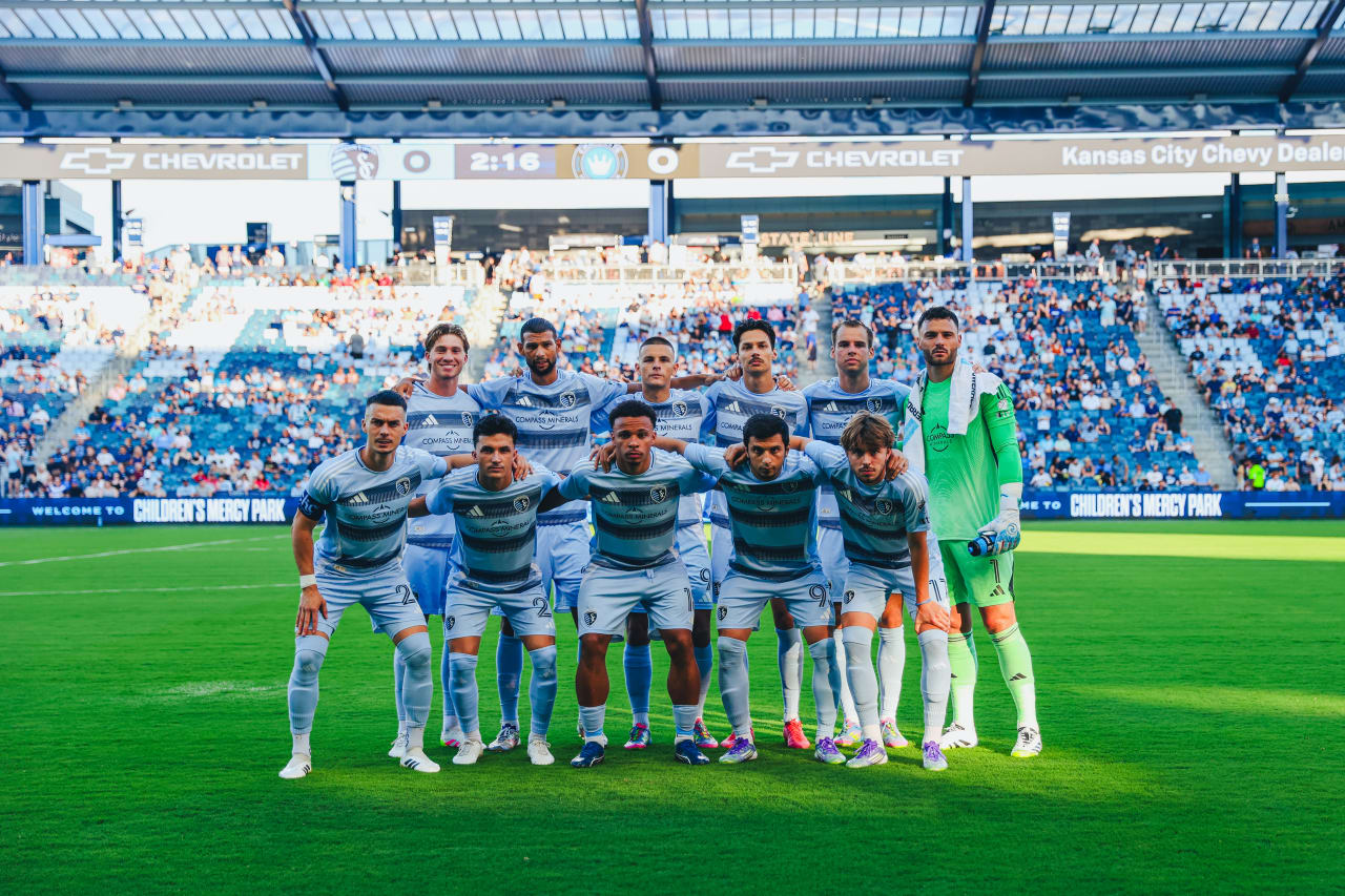 Sporting KC's starting XI against Charlotte FC on June 25.
