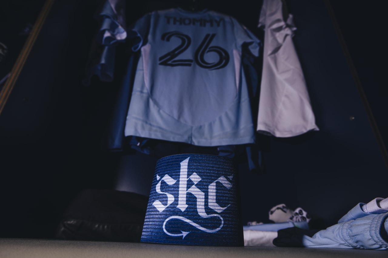 Sporting KC's new captains armband pregame