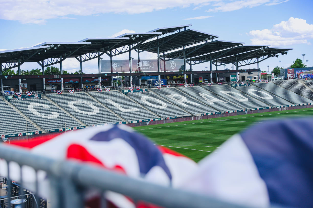 Dick's Sporting Goods Park before the game on July 4th