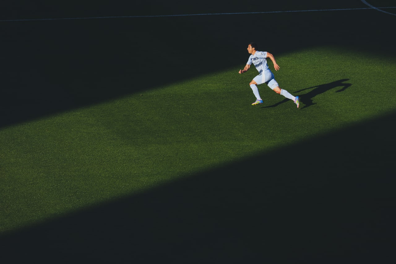 Sporting KC forward Shapi Suleymanov runs for the ball.