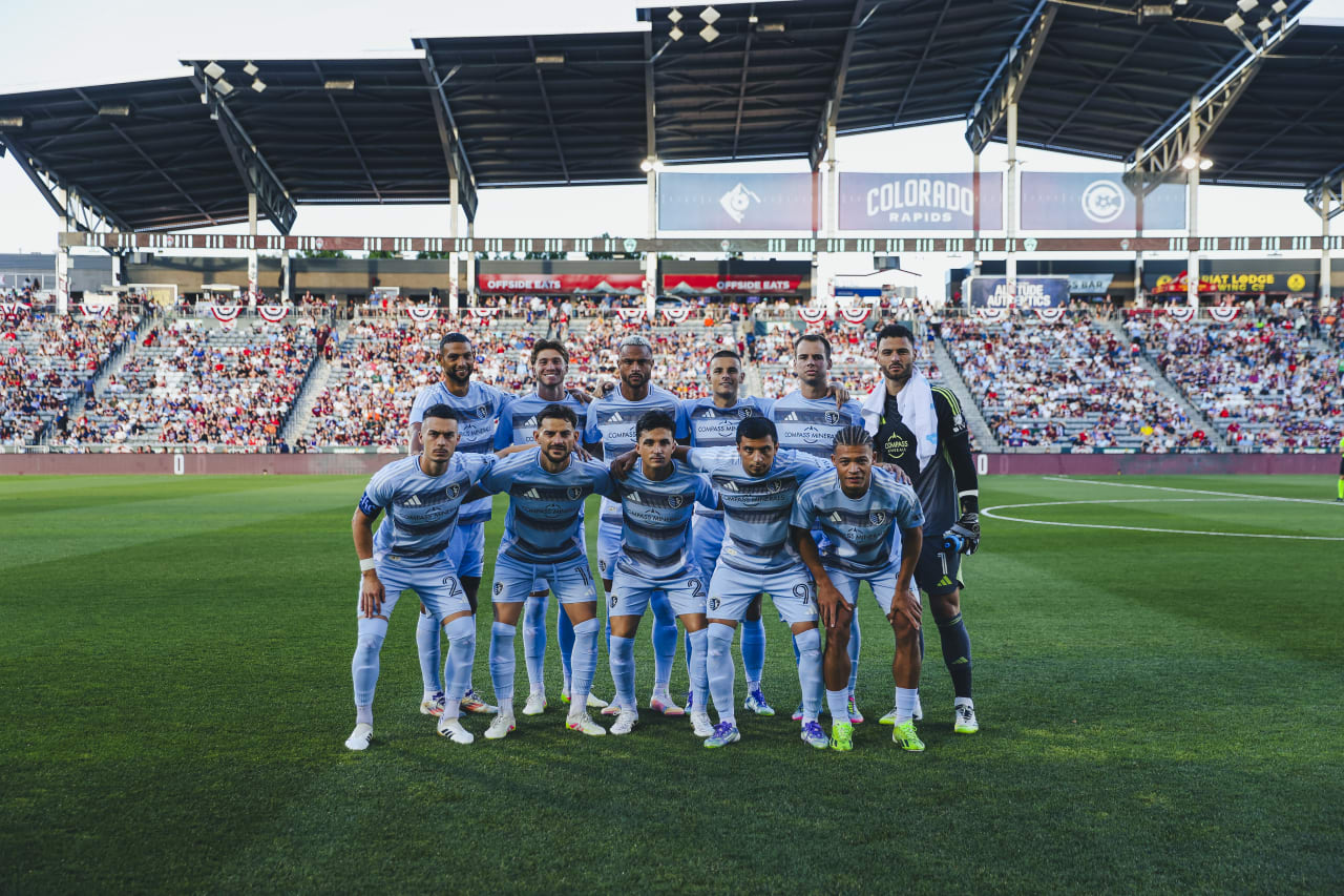 Sporting KC's starting XI lineup against the Rapids