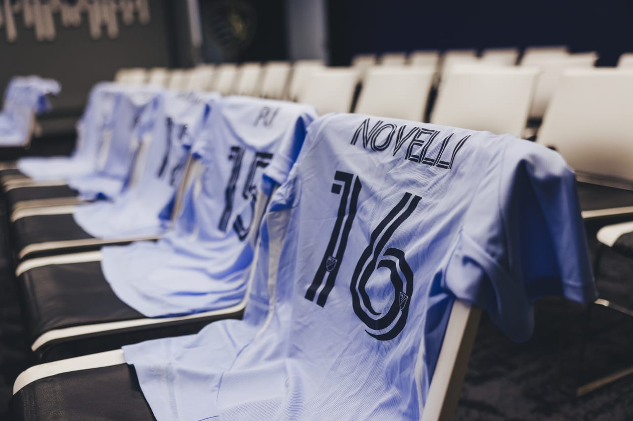 Unified player jerseys prepared for their arrivals