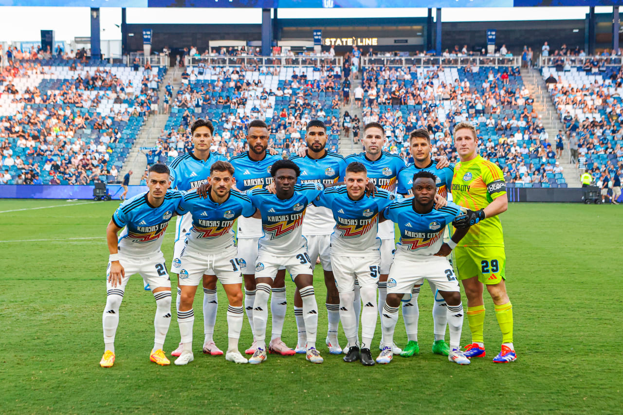 Sporting KC's starting XI for the Leagues Cup match against Chicago Fire FC.
