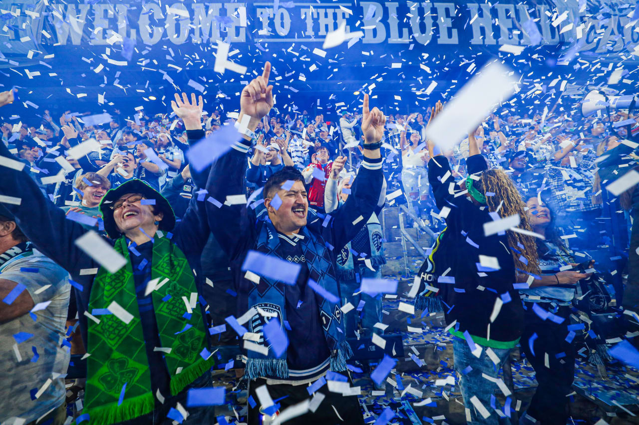 Supporters celebrating the win at home against San Jose Earthquakes.